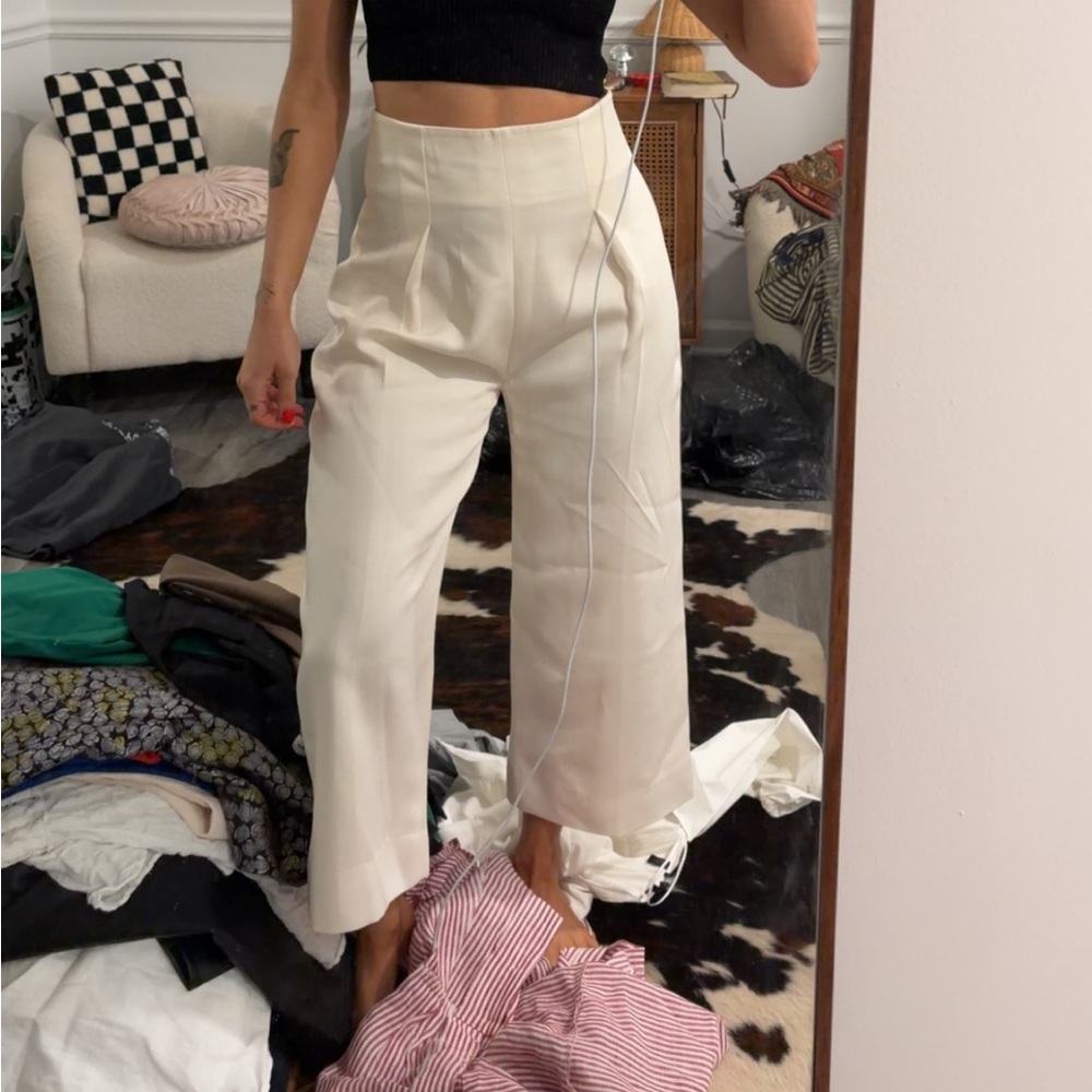 3.1 Phillip Lim Cream Wide Leg Pants